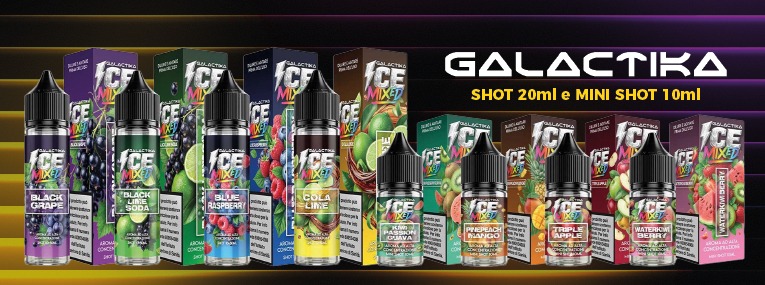 Linea Ice Mixed Liquidi Shot e Mini Shot Galactika